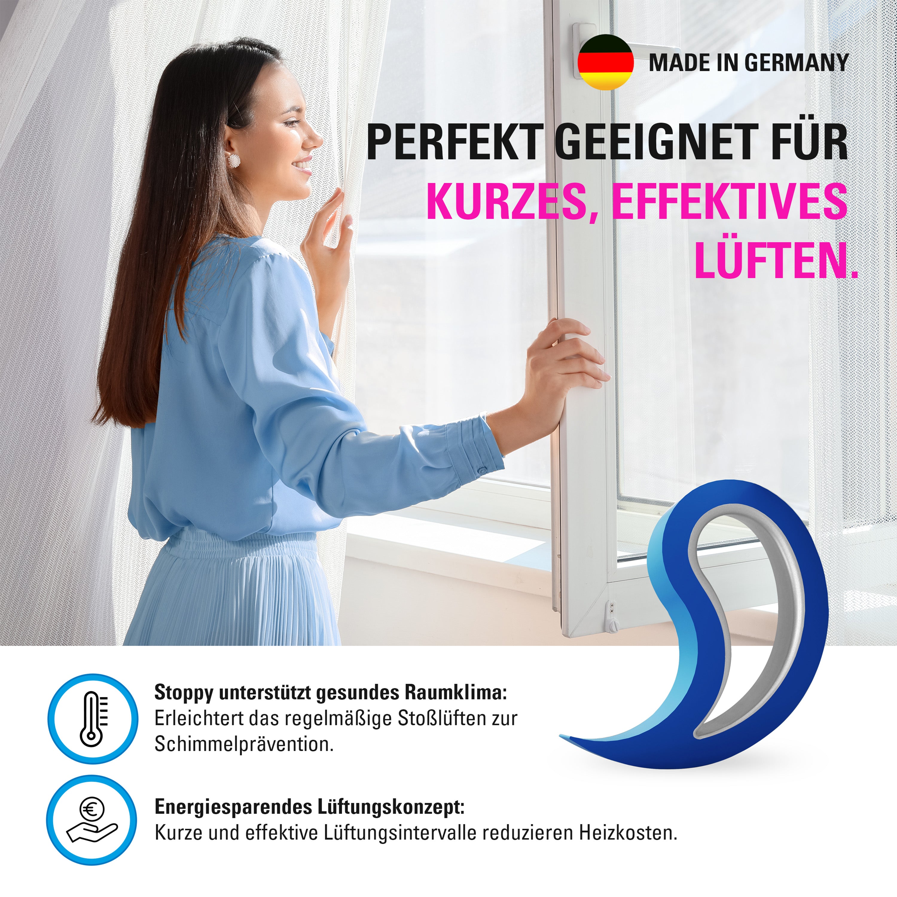 Fensterstopper - Stoppy Fensterkeil