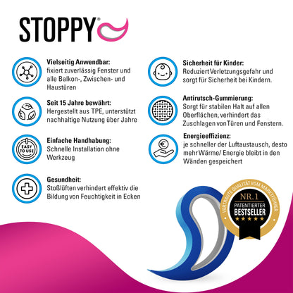 Fensterstopper - Stoppy Fensterkeil