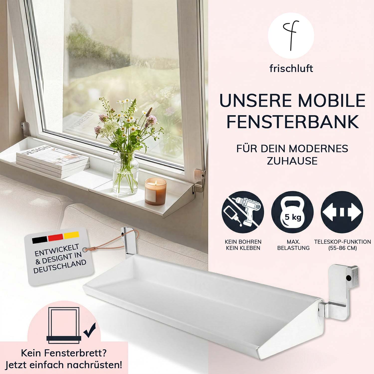 frischluft Fensterbrett